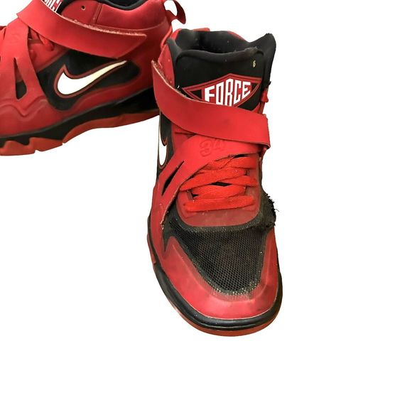 NIKE Air Force Max C 2 Hyperfuse 616761-600 University Red Men 8 Sneaker Shoe